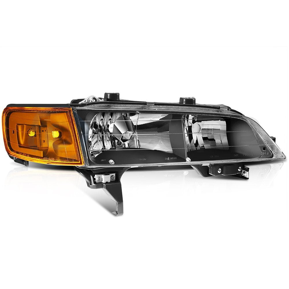 Headlights Assembly For Honda Accord 1994-1997 Amber Headlamp Front Left + Right 6B93BC-57