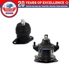 Fits 2003-2007 Honda Accord 3.0L Front Right & Rear Motor Mount Set 2pcs : 6B93BC-57