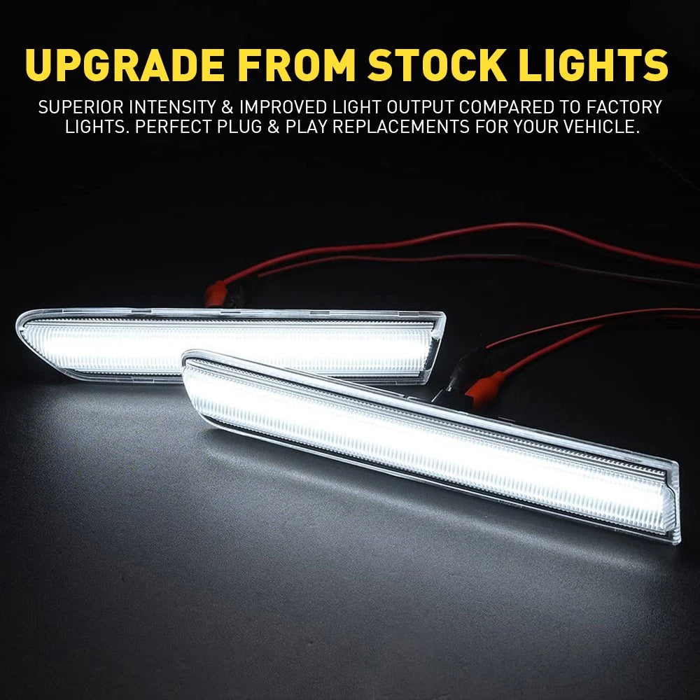 For 04-08 Acura TL Clear Lens 4PCS Front+Rear LED White Side Marker Lights Lamps 6B93BC-57