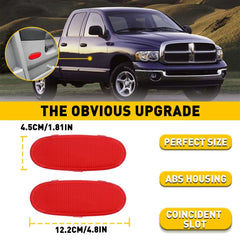 For 2002-2008 Dodge Ram Front 1500 Door Panel Reflector Light Interior Trim 2pcs 6B93BC-57