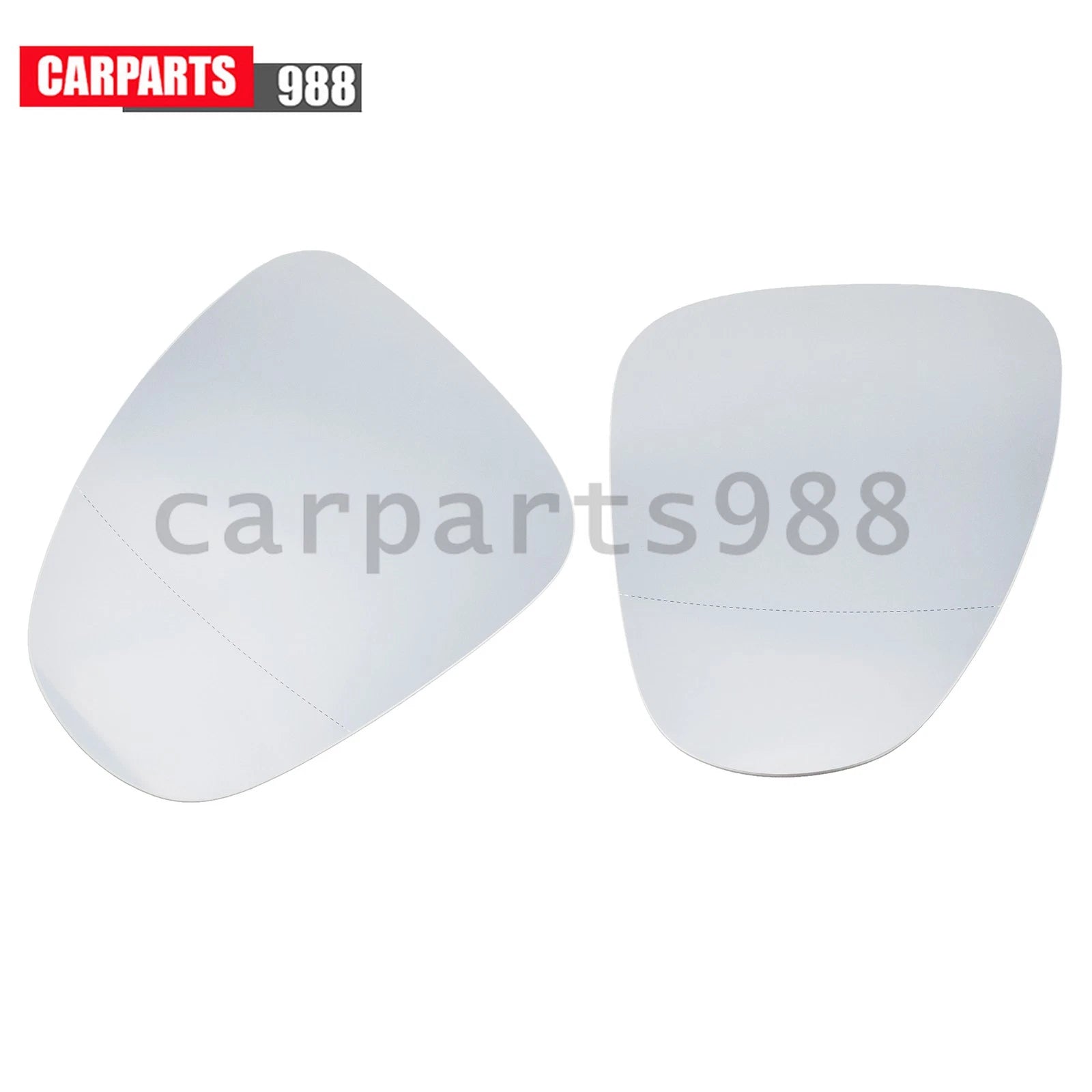 Pair LH RH Heated Mirror Glass For 11-17 Volkswagen Touareg 7P6857522 7P6857521 6B93BC-57
