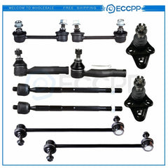 ECCPP 10set Complete Ball Joint Tie Rod End Fits 2001-2003 2004 2005 Toyota Rav4 6B93BC-57