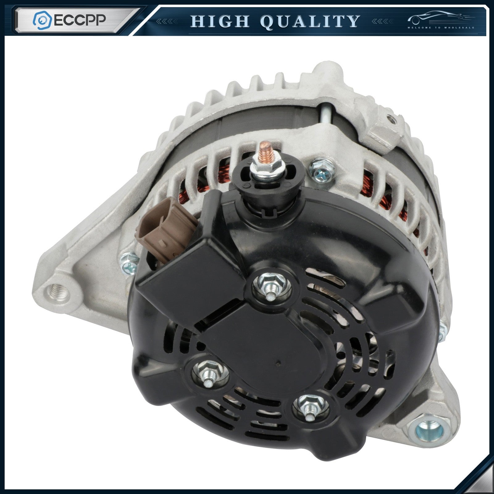 ECCPP Alternator 11516 Fits 2010-11 Toyota Camry 2.5L 100Amp,4 Groove Serpentime ECCPP