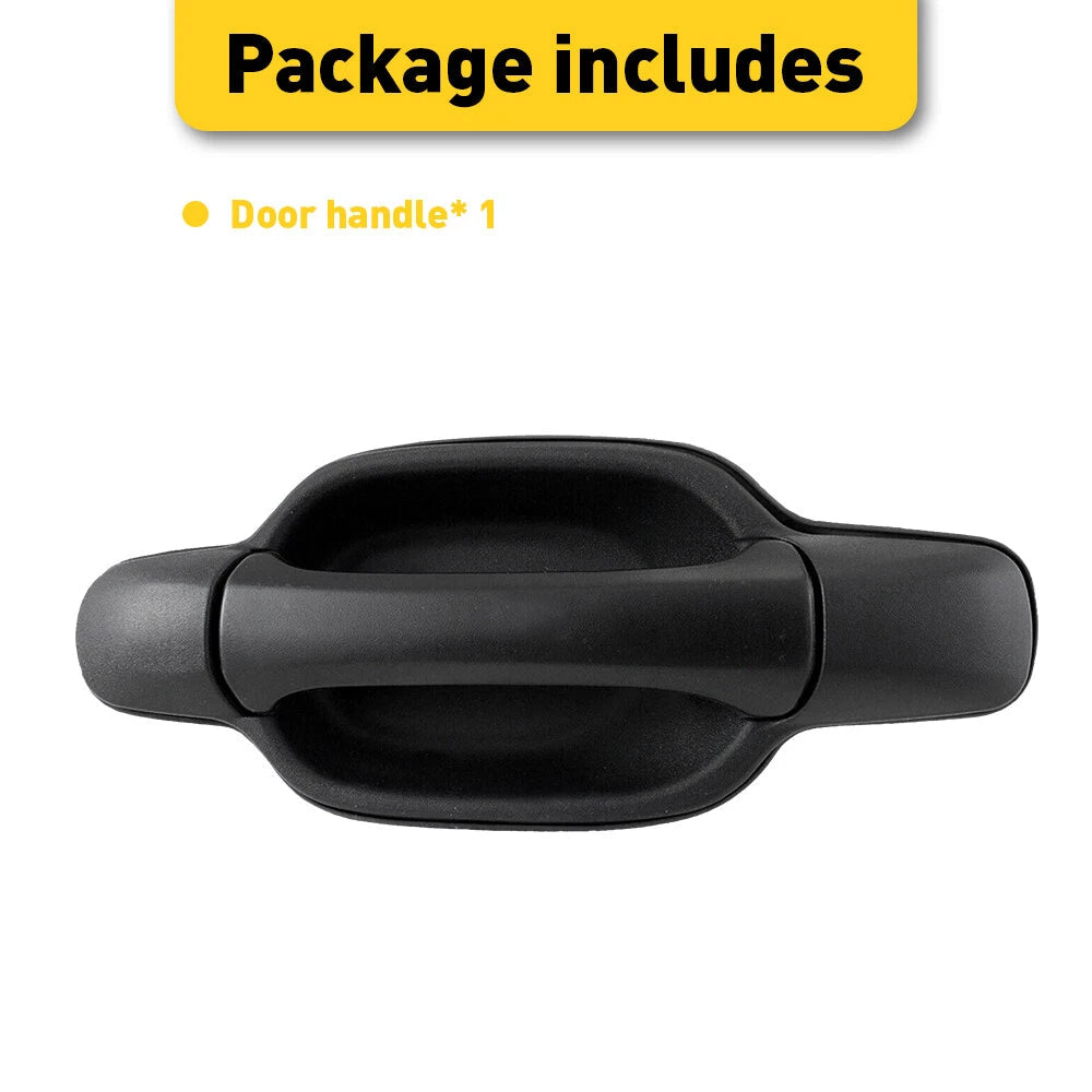 Exterior Rear left Side Door Panel Handle Fit Chevrolet 2004-2012 Colorado Black 6B93BC-57