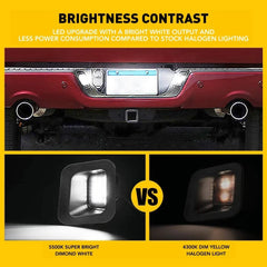 LED Rear License Plate Lights For 2003-2018 Dodge Ram 1500 2500 3500 SMOKED LENS 6B93BC-57