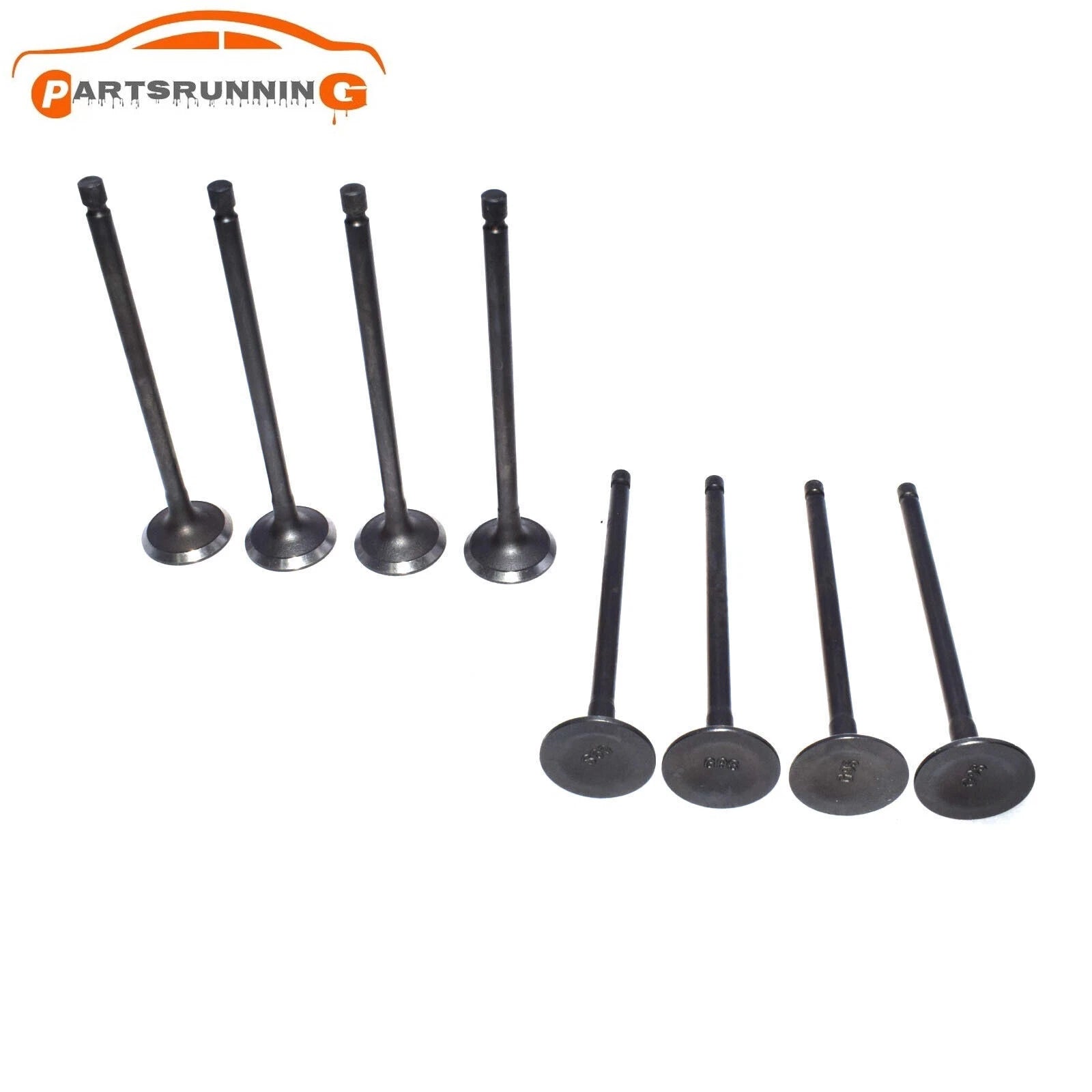 8PCS Engine Exhaust Valve For Mitsubishi Lancer 2.0L Mirage MD162423, MD162616 6B93BC-57
