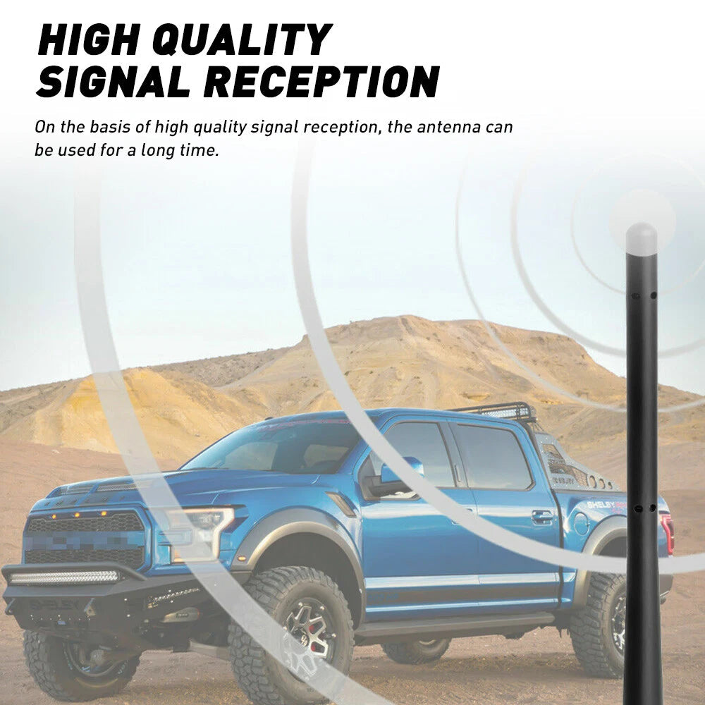 7" Short Black Antenna Mast Radio AM/FM for CHEVY SILVERADO 2006-2022 EOA 6B93BC-57