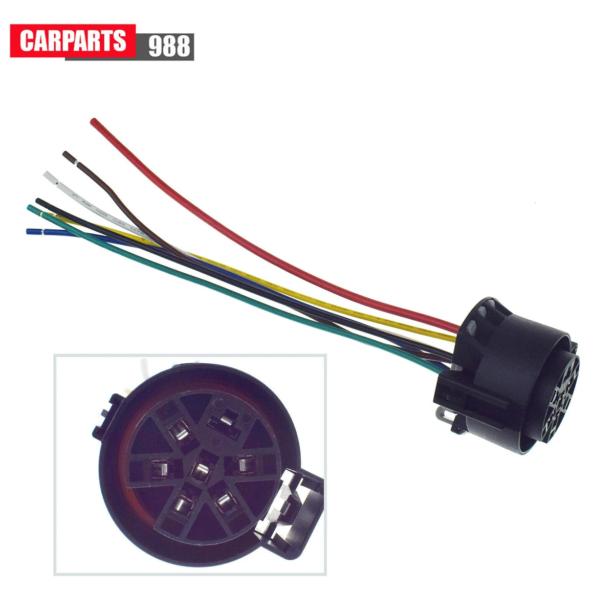 Truck Connector 7 way Trailer Plug Pigtail For Chevy GM Toyota Ford Dodge Hummer 6B93BC-57