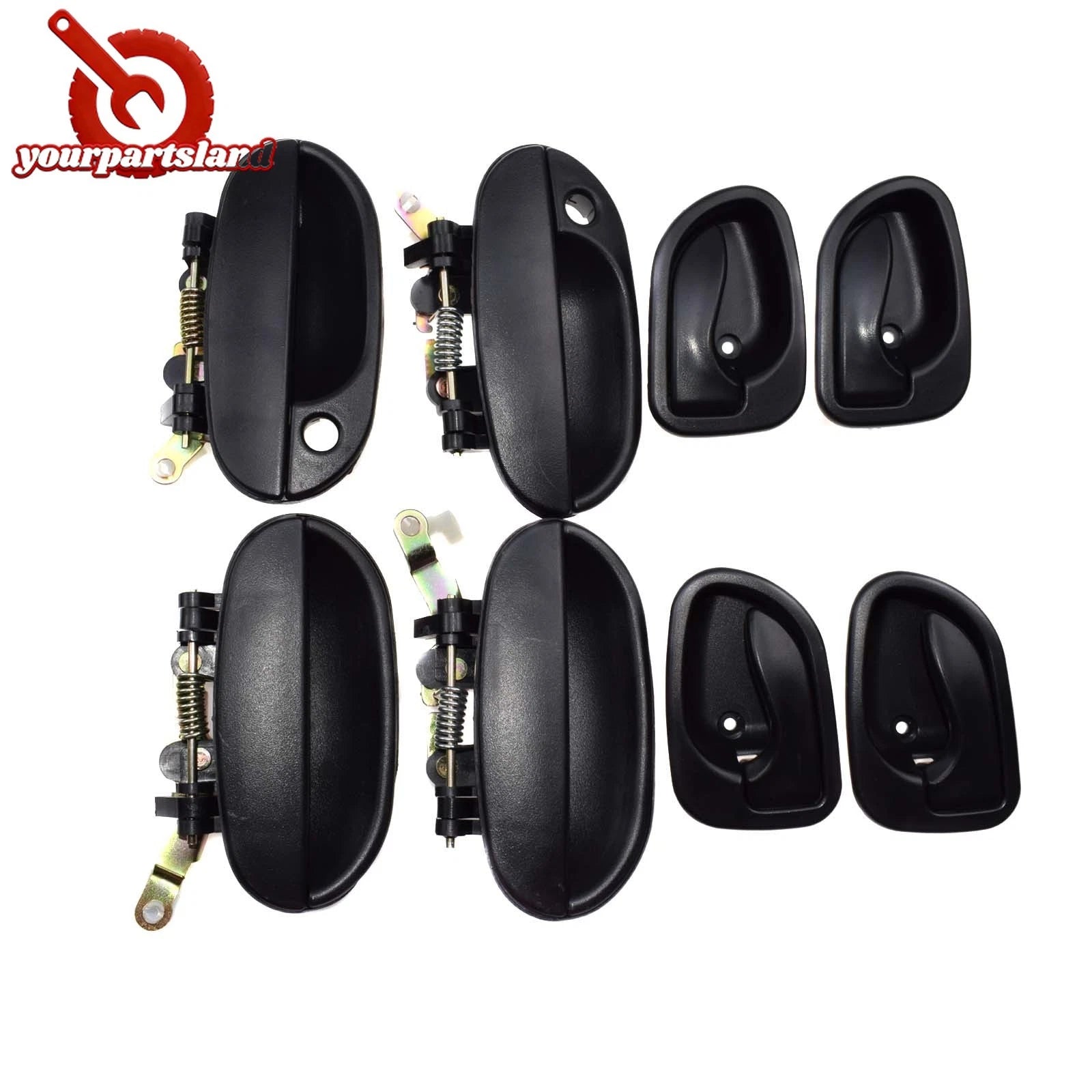Outside Inside Door Handle LH RH 8PCS For Hyundai Accent 1995 1996 1997 19981999 6B93BC-57