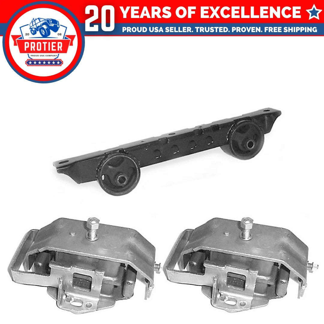 Front Engine Motor & Trans Mount for 1995-2000 Mitsubishi Montero 3.5L Set 3PCS 6B93BC-57