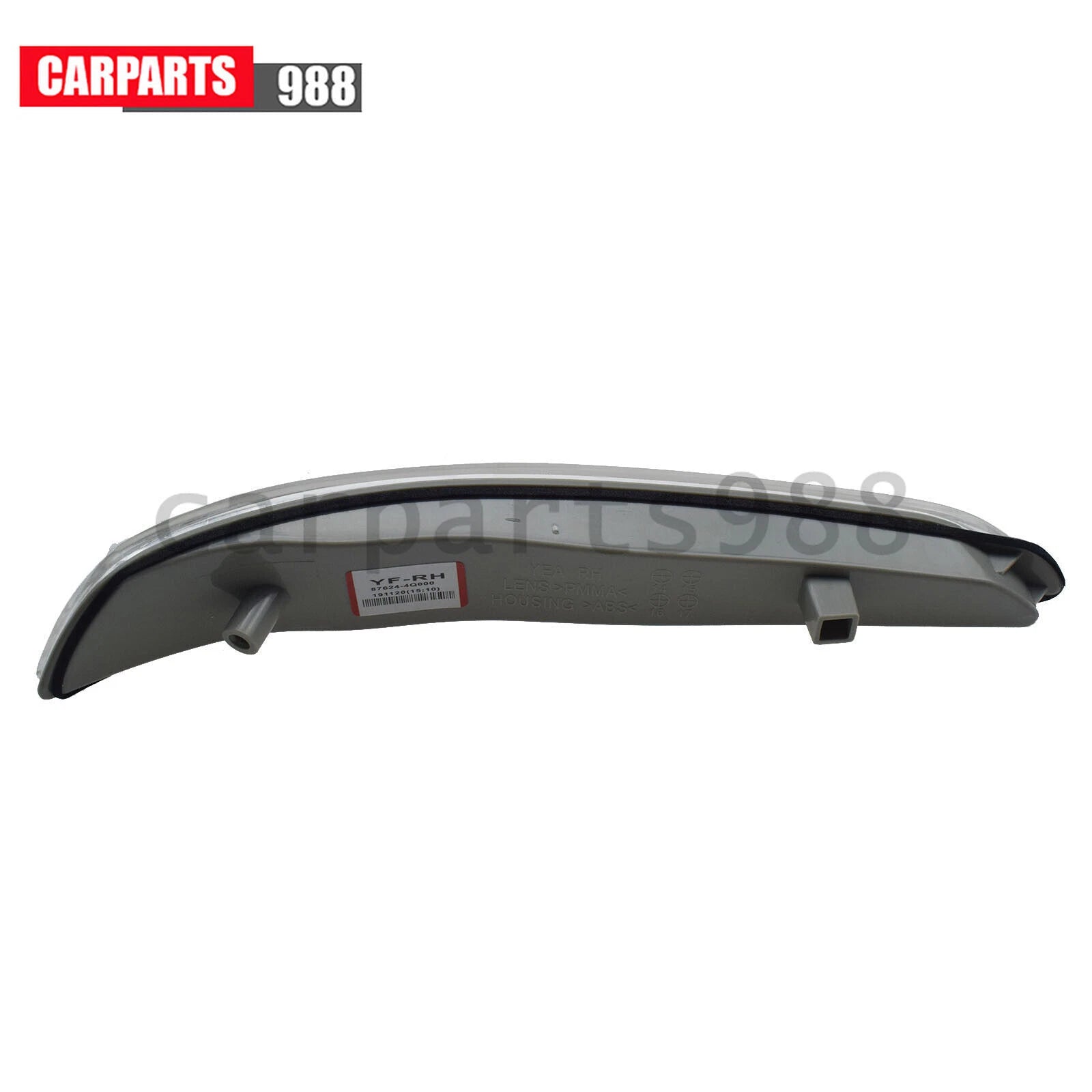 Right Side Mirror LED Turn Signal Light For 10-14 Hyundai Sonata MK8 87624-4Q000 6B93BC-57