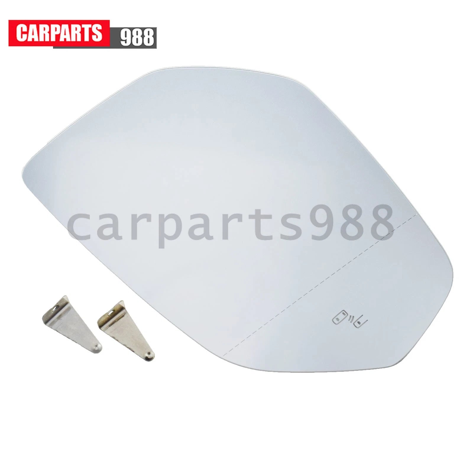 Left Rearview Mirror Glass Heated w/ Blind Spot For VW Atlas 2018-24 3CN857521L 6B93BC-57