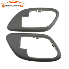 Left & Right Side Door Handle Trim Set Gray For 1995-1999 Chevrolet C1500 K1500 6B93BC-57