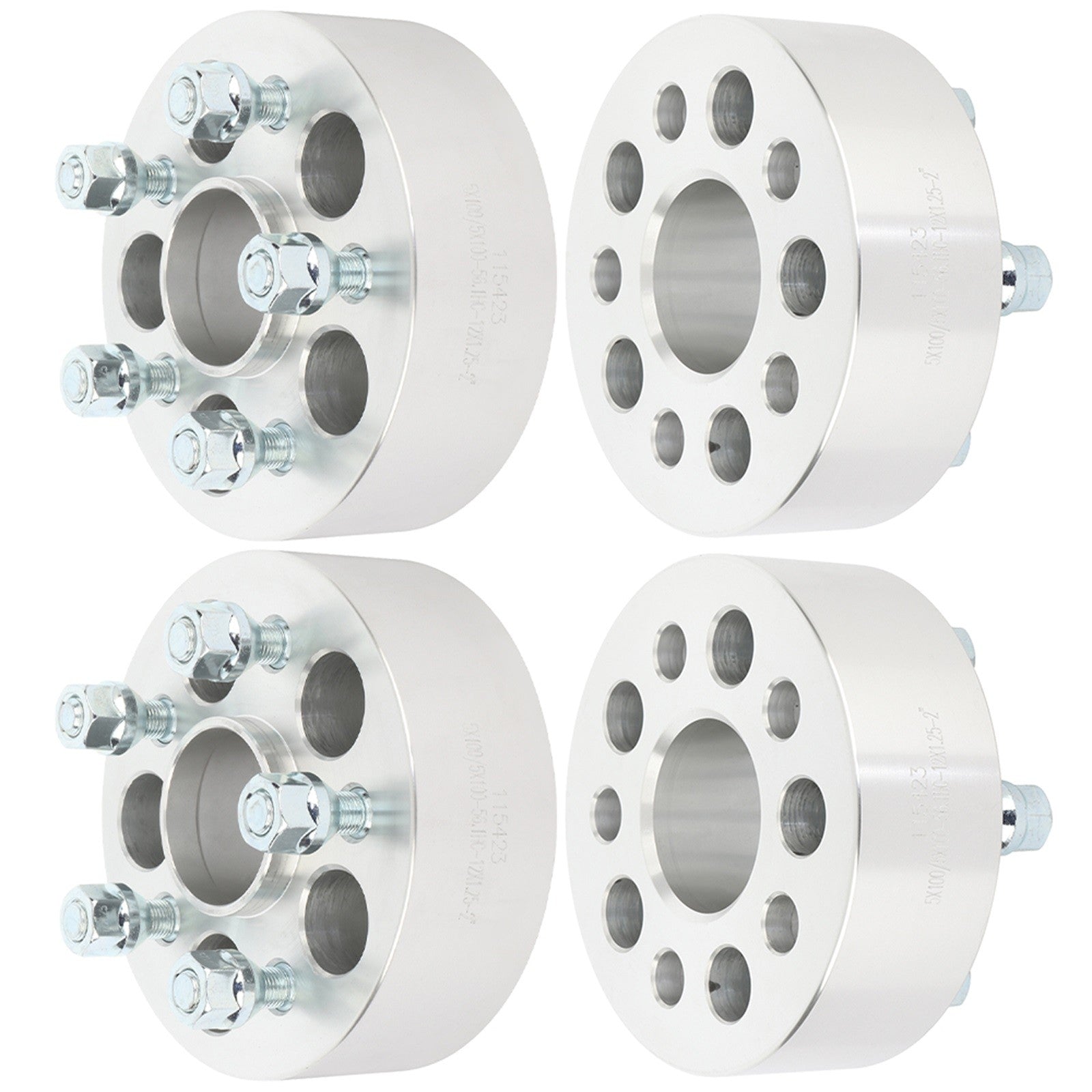 1"/ 1.5"/ 2" 5x100 Hubcentric Wheel Spacers 12x1.25 For Subaru Impreza Legacy 6B93BC-57