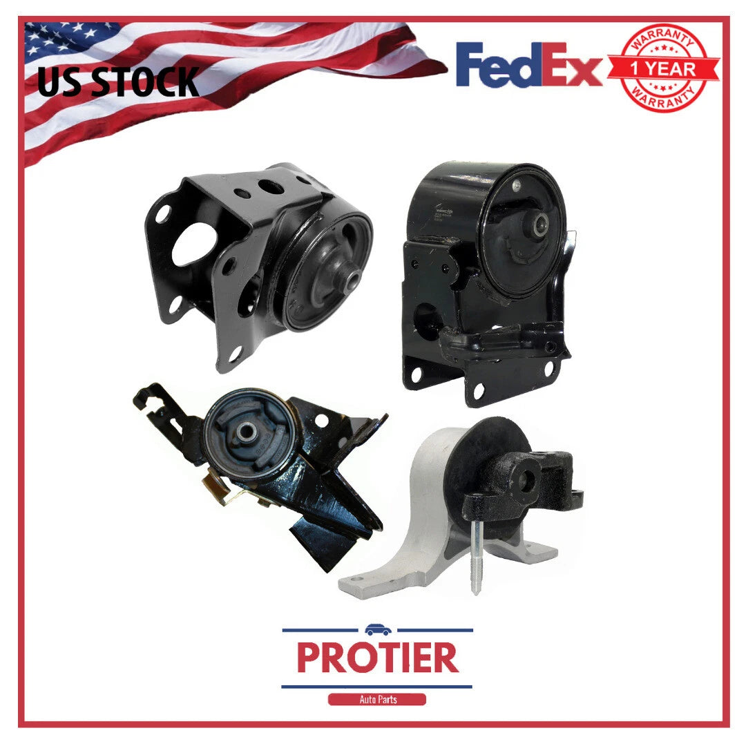 Engine & Trans Mount Set 4PCS for 2004 Nissan Passenger Car Altima 2002 - 2004 6B93BC-57
