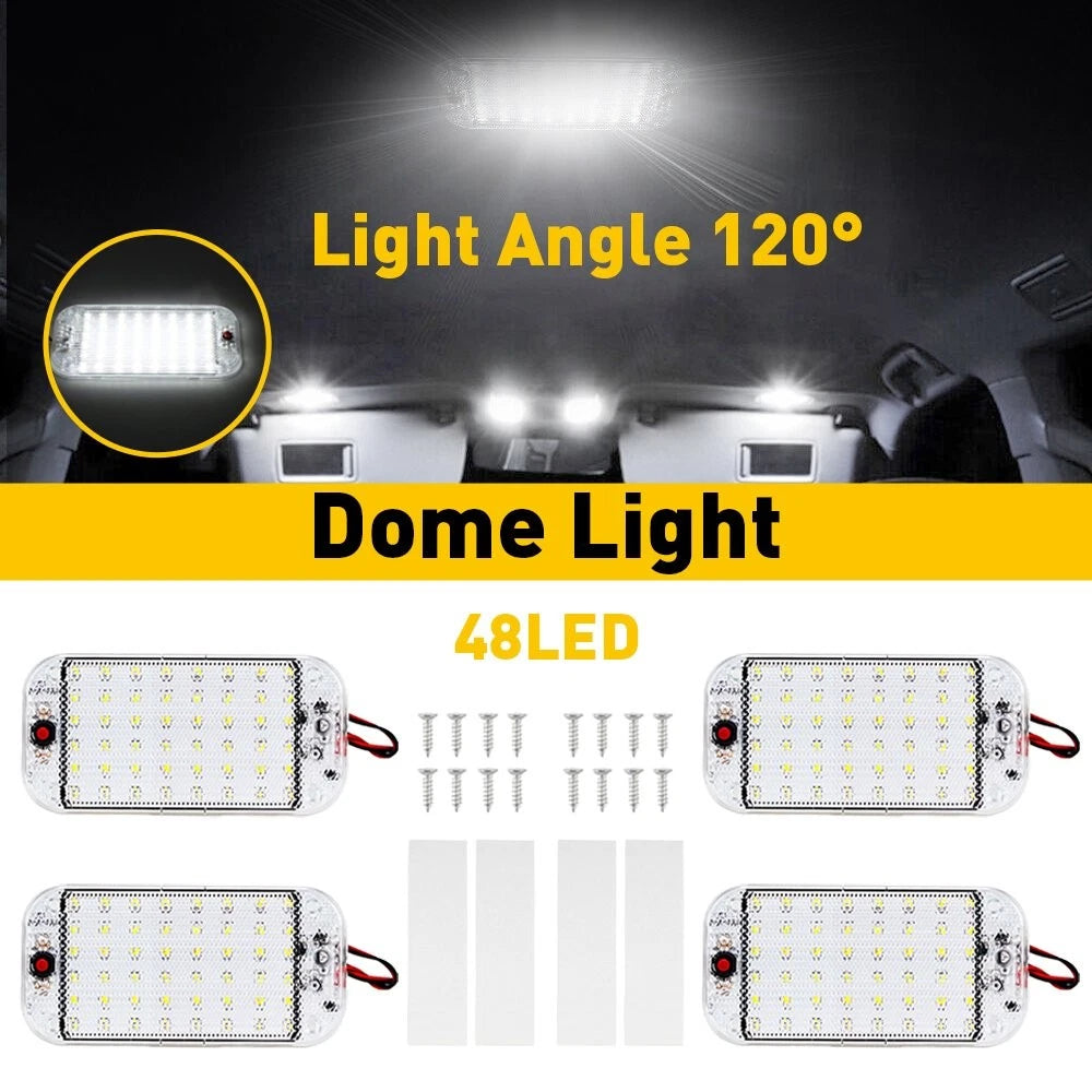 4 Pack 12V Led RV Ceiling Dome Light Interior LED Lighting for Trailer Camper RV 6B93BC-57