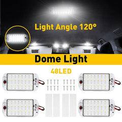 4 Pack 12V Led RV Ceiling Dome Light Interior LED Lighting for Trailer Camper RV 6B93BC-57