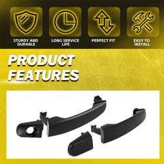 2Pcs Exterior Door Handle Front Left Right for Chevy Equinox 2005 2006-2012 EOA 6B93BC-57