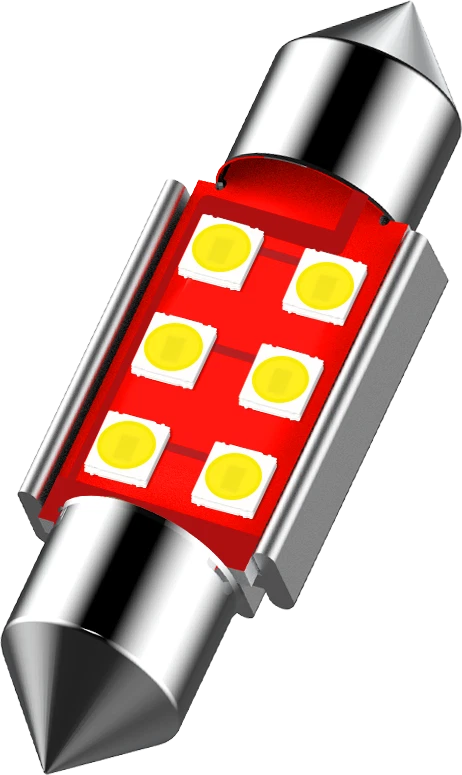 4pcs 36MM LED Light Car Bulb Lamp For Interior Dome Map Set Inside 6000K White A 6B93BC-57