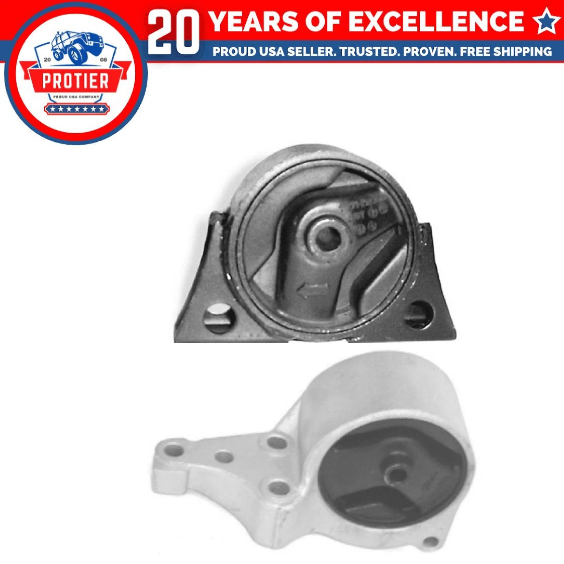 Engine Motor Mount Set for 2000-2001 Nissan Altima 2.4L for Auto Trans 2PCS 6B93BC-57