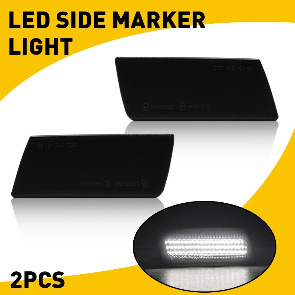 SMOKED LENS LED SIDE MARKER LAMPS LIGHTS FITS CHRYSLER 2005-2014 300 REPLACEMENT 6B93BC-57