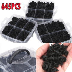 645pc Auto Fastener Mixed Car Clips Bumper Trim Fender Plastic Rivet Push Pins A 6B93BC-57