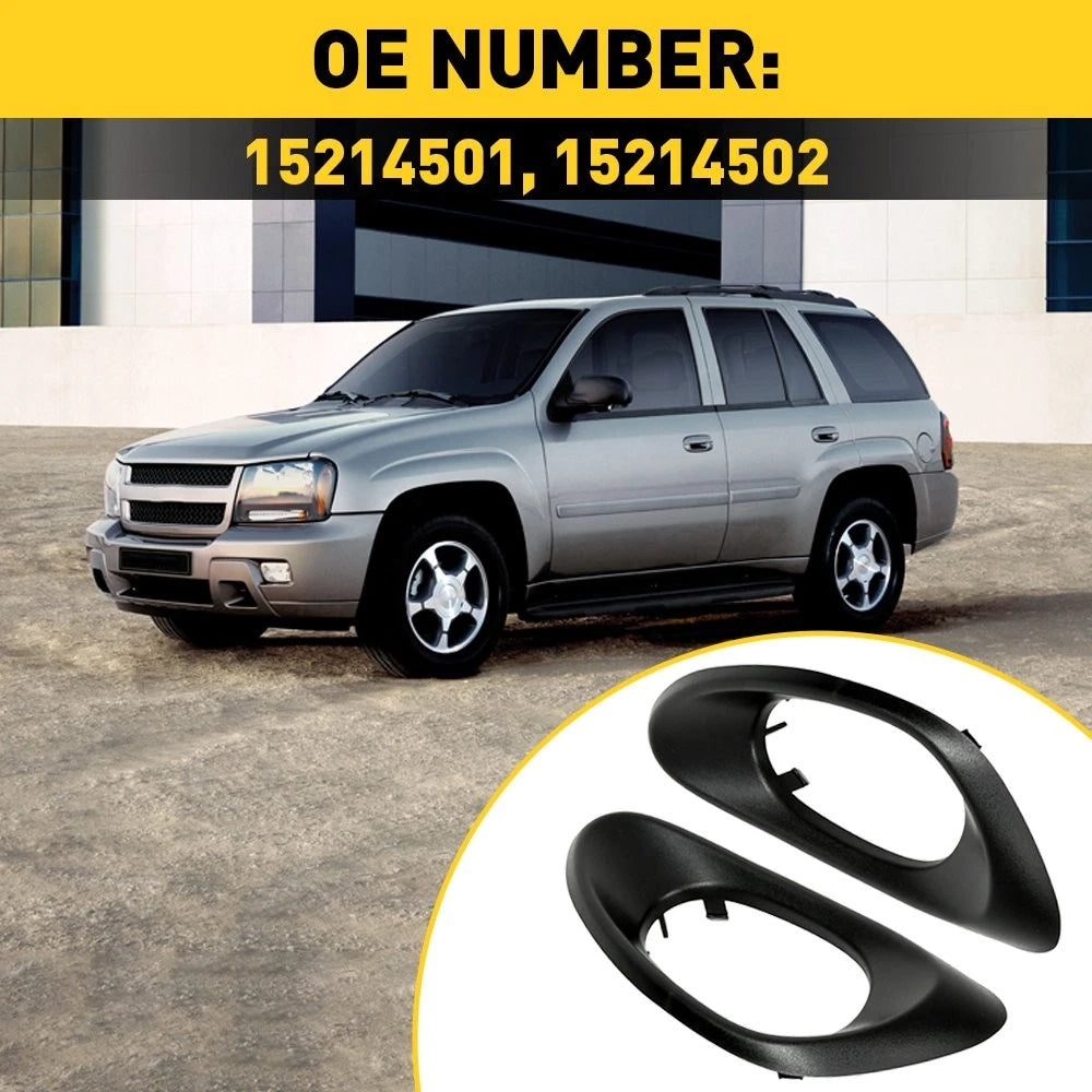 FOR 02-09 Chevy Trailblazer Set Front Inside Handle Door Trim Bezel Textured EOA 6B93BC-57