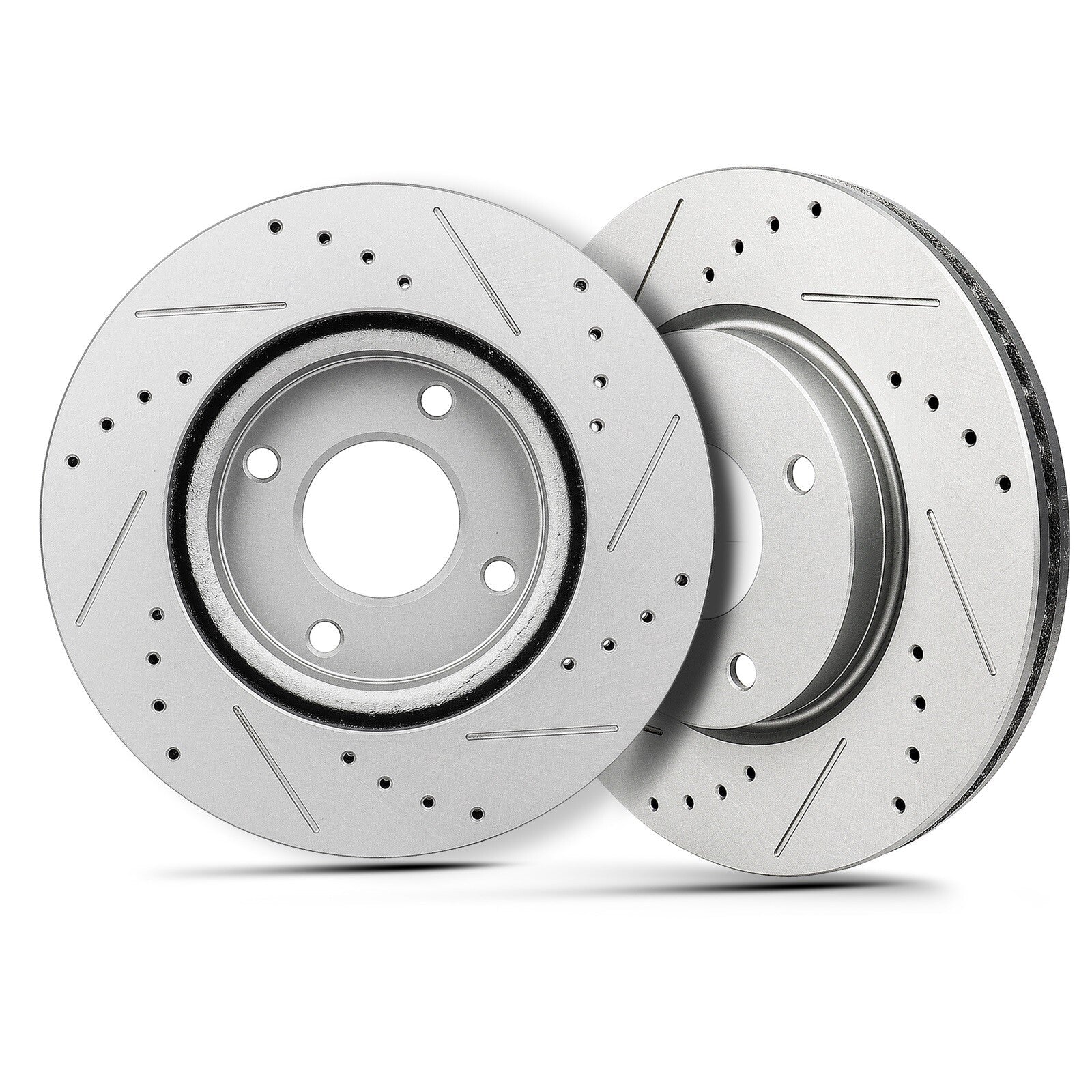 Front Disc Rotors + Ceramic Brake Pads for 2007 - 2012 Nissan Sentra Versa Cube 6B93BC-57
