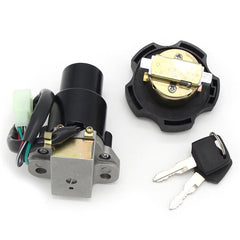 Ignition Switch Fuel Gas Cap Lock (4 Wires) With Keys For Yamaha TW200 2001-2017