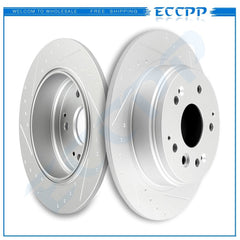 Rear Brake Rotors Slotted For ACURA TL 2004 - 2008 HONDA ELEMENT 2003 - 2011 6B93BC-57