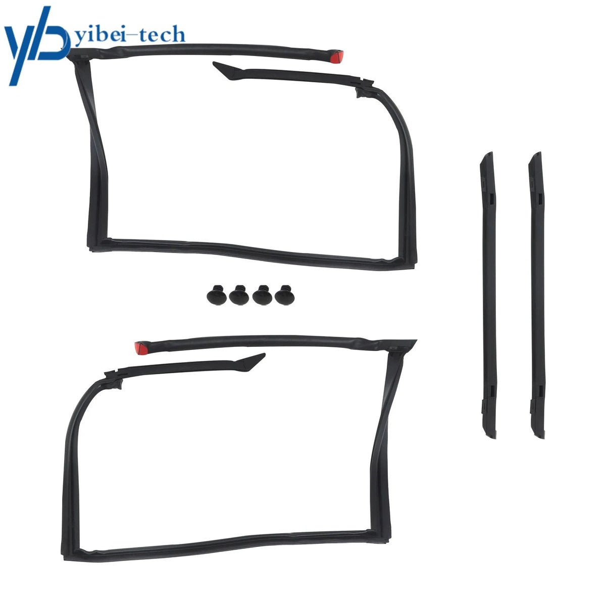 4Pcs T-Top Rubber Roof Weatherstrip Waterproof Kit For Firebird Camaro 1982-1992 6B93BC-57