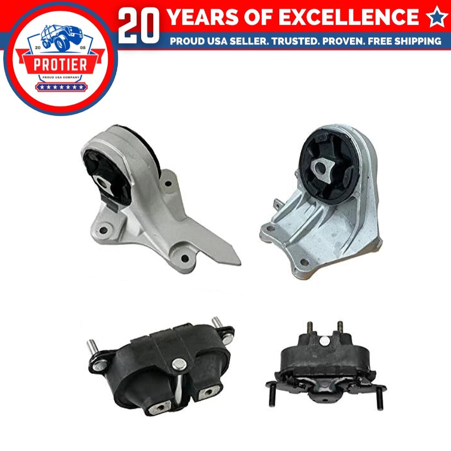 Fits 2006-2007 Chevrolet Malibu 3.9L Motor & Transmission Mount Set 4pc 6B93BC-57
