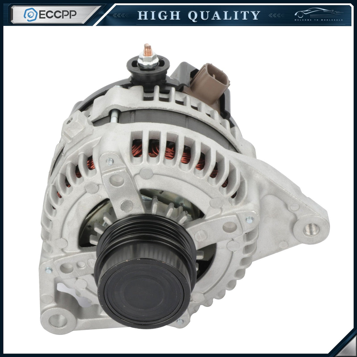 ECCPP Alternator 11516 Fits 2010-11 Toyota Camry 2.5L 100Amp,4 Groove Serpentime ECCPP