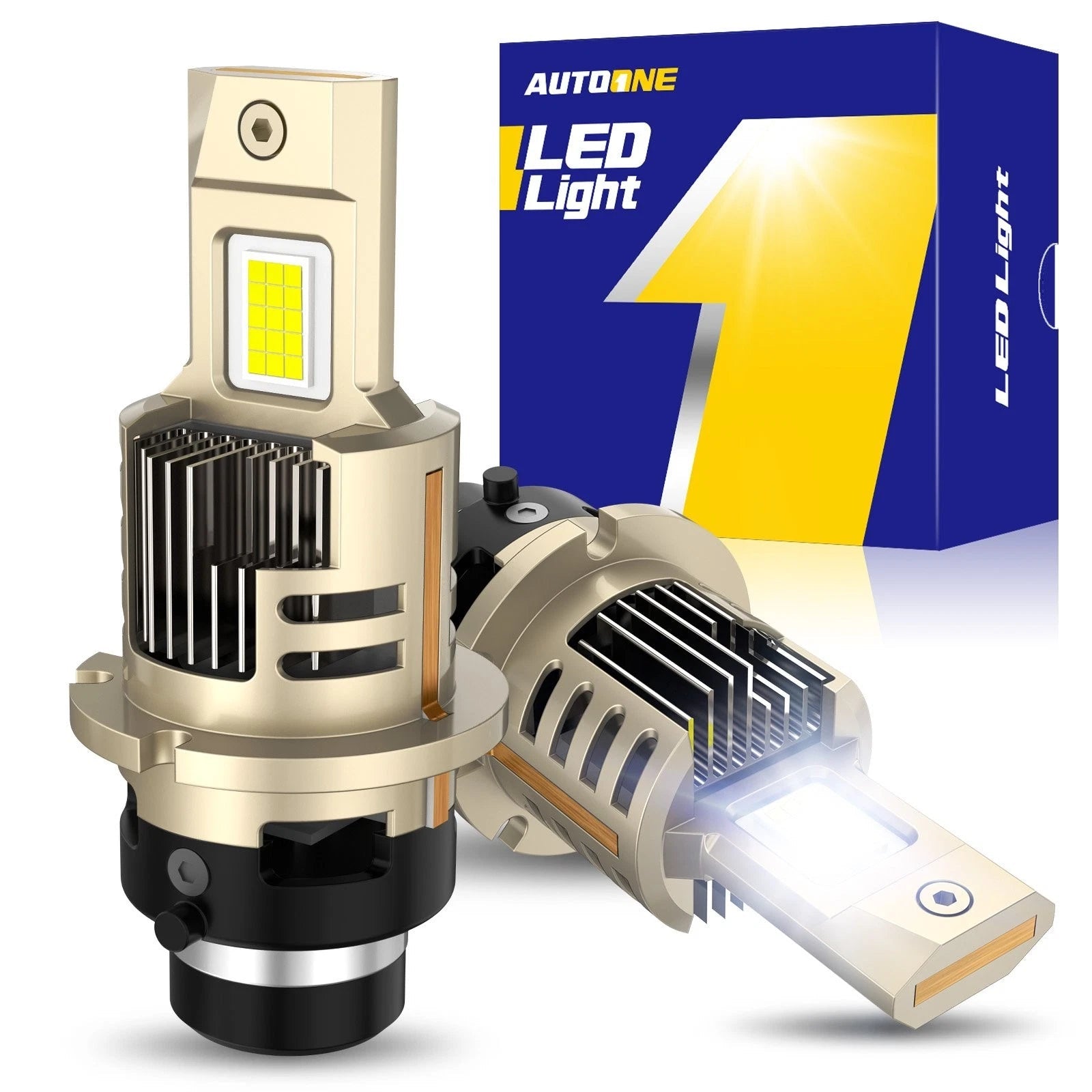 AUTOONE D2S D2R LED Headlight Hi Low Beam Bulb Conversion Kit Super White EOA AUTOONE