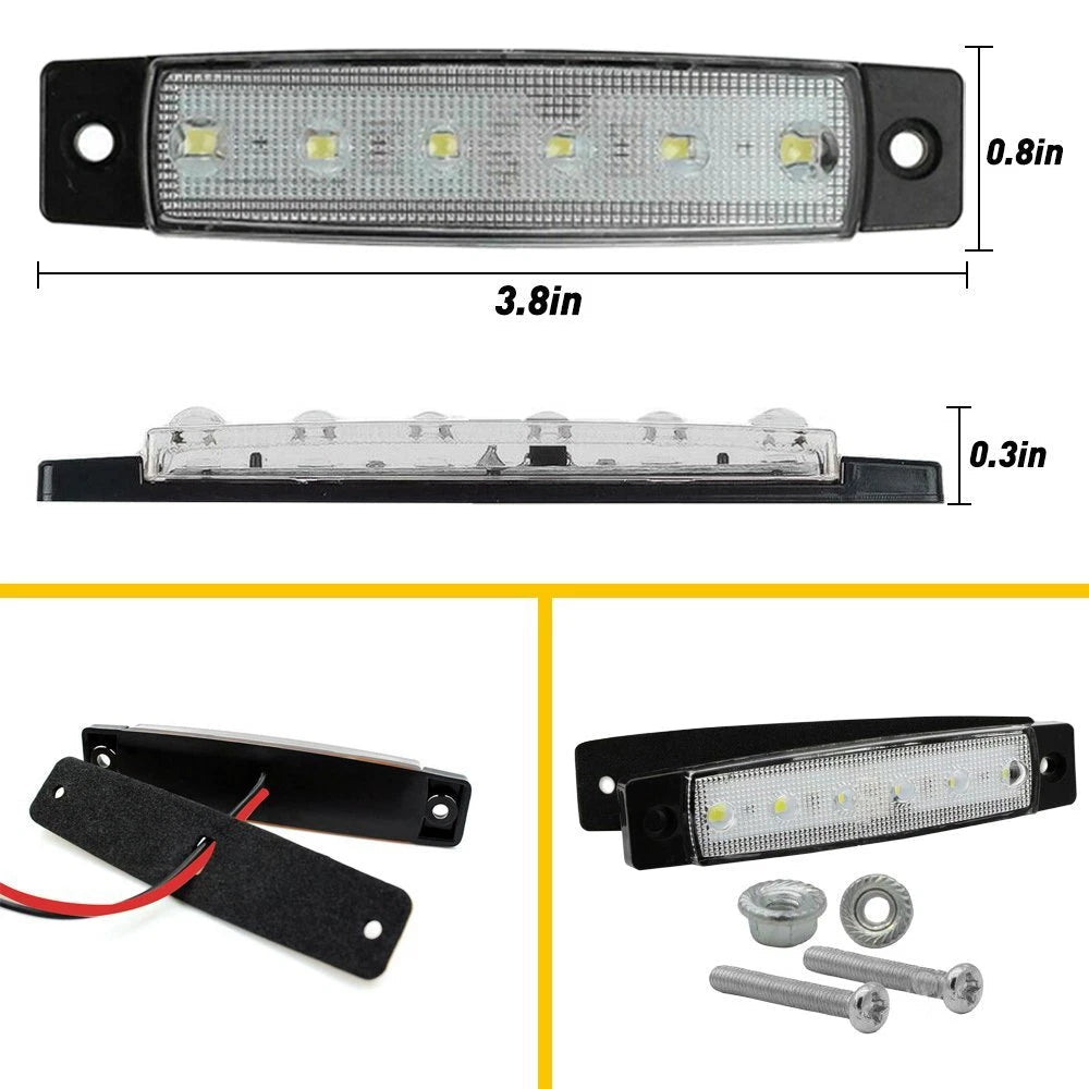White LED Pods Rock Underbody Wheel Light For Jeep Offroad Truck UTV ATV Boat 10 6B93BC-57