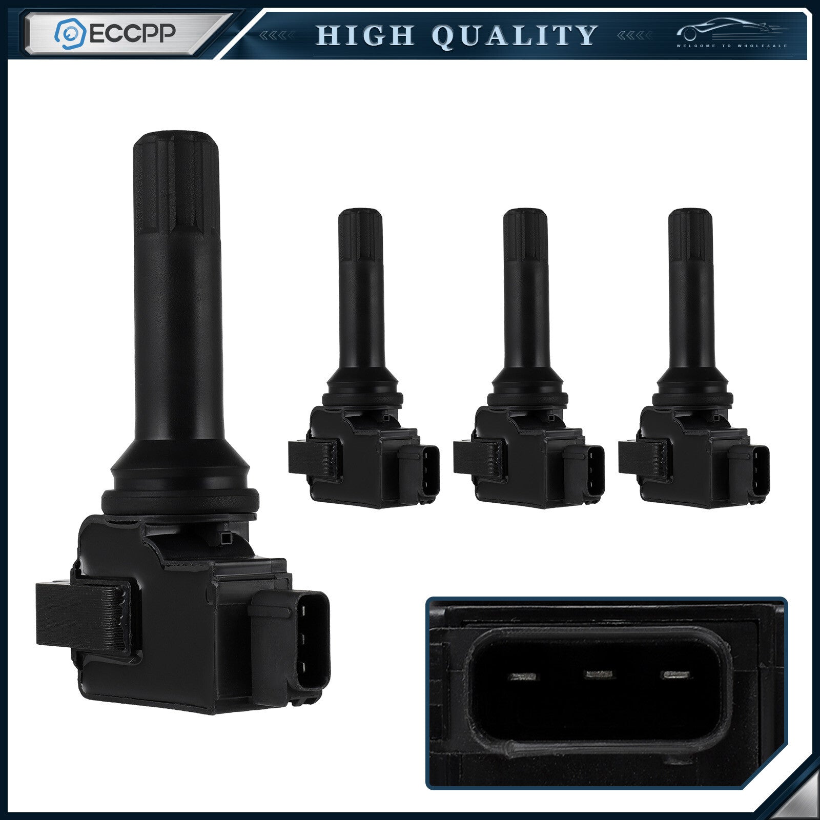 ECCPP 4 Ignition Coils For 2011-2012 Subaru Forester 2.5L 2012 Impreza 2.0L H4 KOEEP