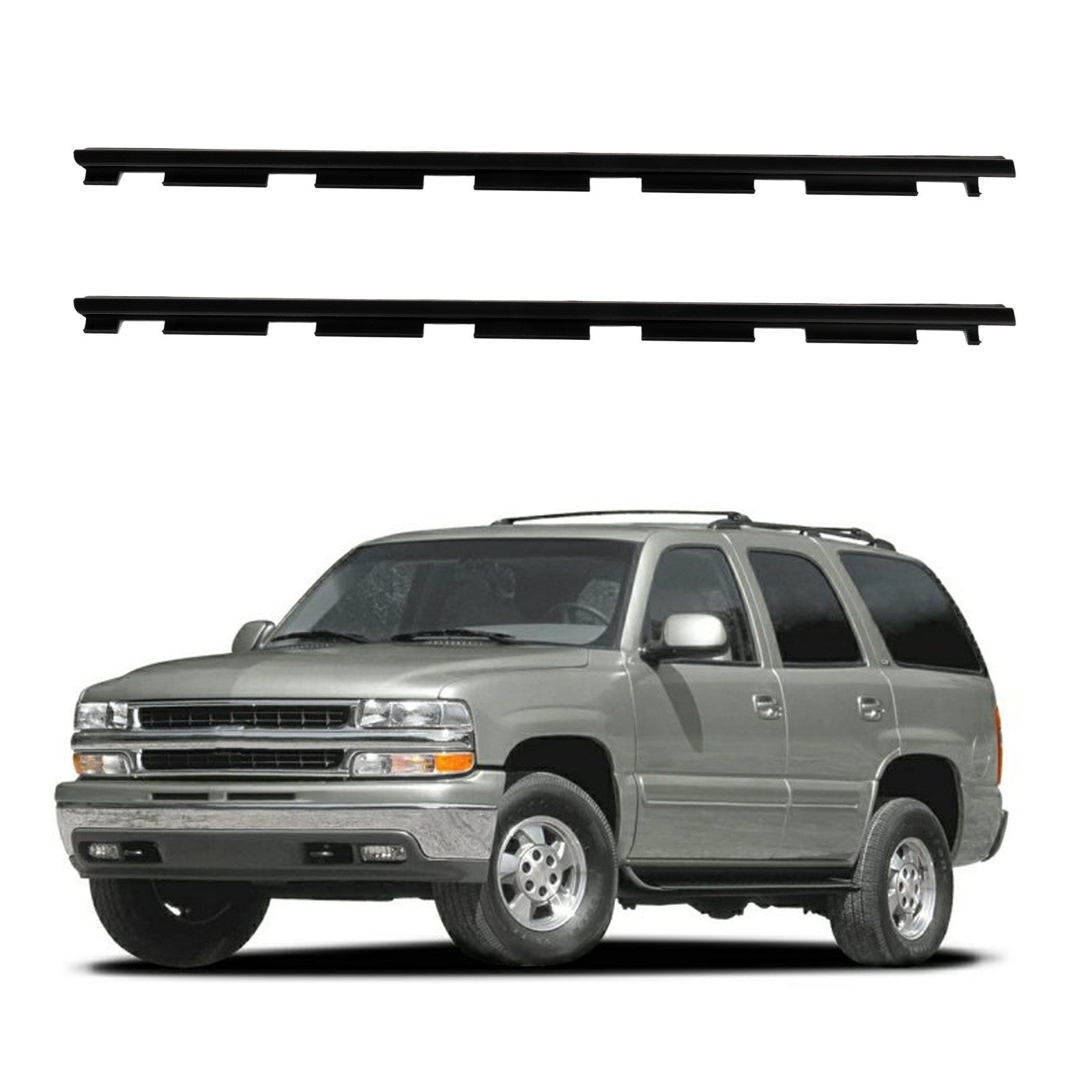 For 1992-1994 Chevrolet Blazer Pair Front Door Window Seal Belt Molding 6B93BC-57
