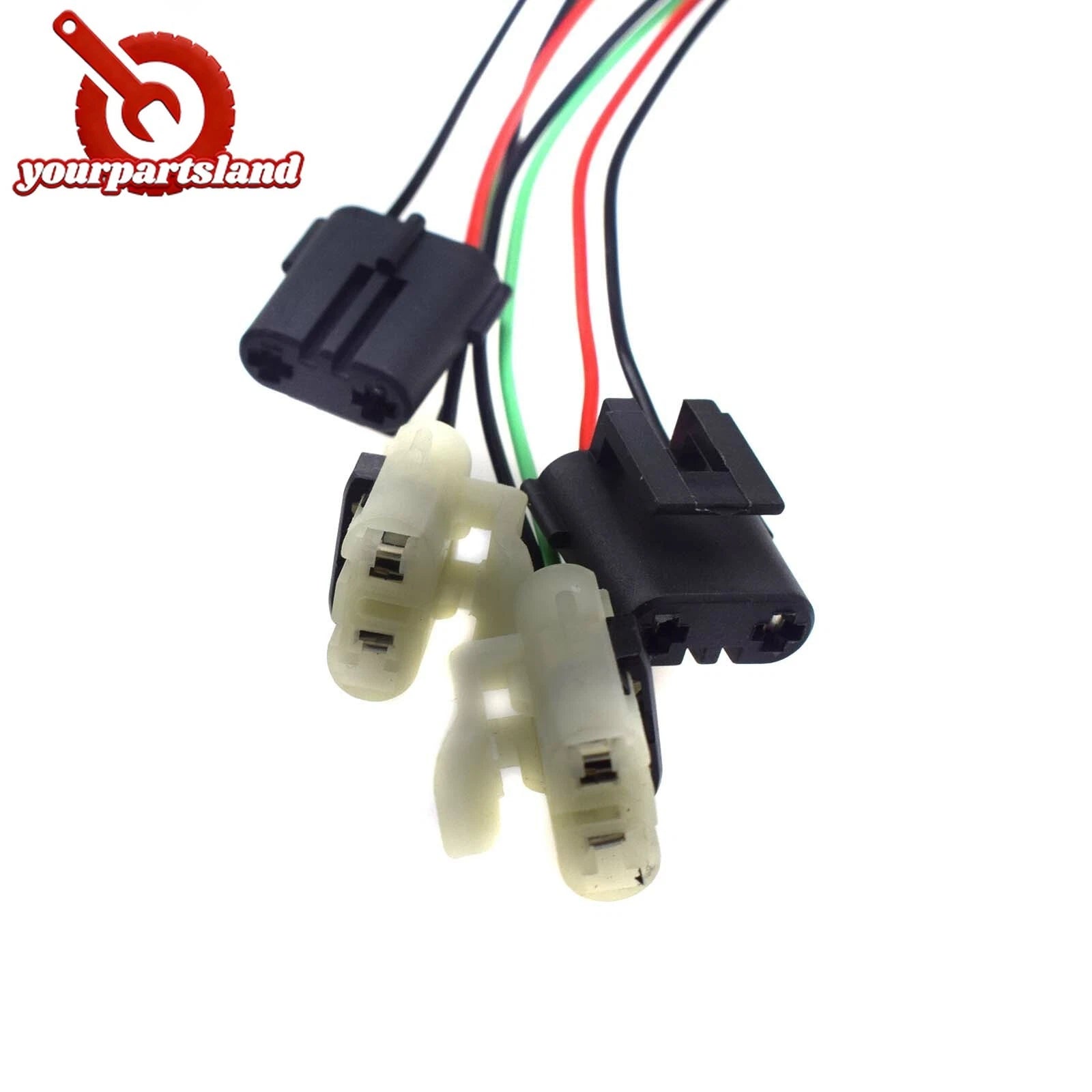 2pcs Headlight Lamp Wiring Harness 09-17 Fit Dodge Ram 1500 2500 Quad Halogen 6B93BC-57