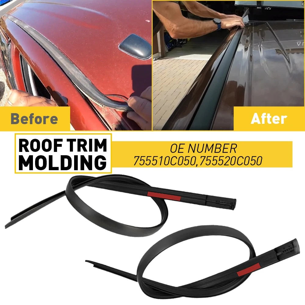 For TOYOTA 2007-2020 Tundra DOUBLE CAB Roof-Drip Right Molding & Left Side EOA 6B93BC-57
