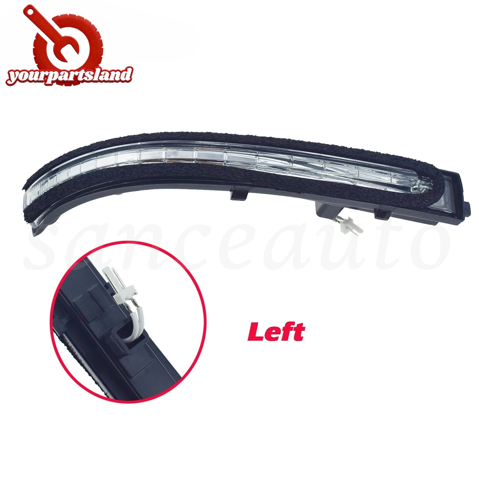 LH Driver Side Mirror Turn Signal Repeater Lamp for Kia Forte 11-16 Cerato 2012 6B93BC-57