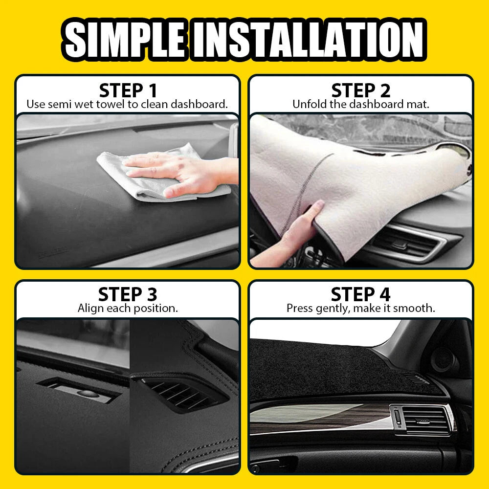 Dashboard Dash Board Cover Mat Carpet Fits Honda Accord 4-Door Sedan 2013-2017 A 6B93BC-57