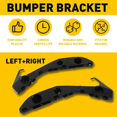 4x Bracket Bumper For 2004-2009 Front Toyota Prius Rear Left & Right Side Lower 6B93BC-57