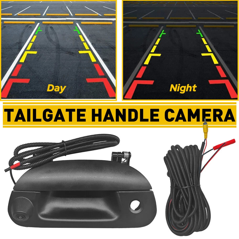 Rear View Backup Tailgate Handle Camera For 1999-2006 Ford F250 F350 F450 AUXITO AUXITO