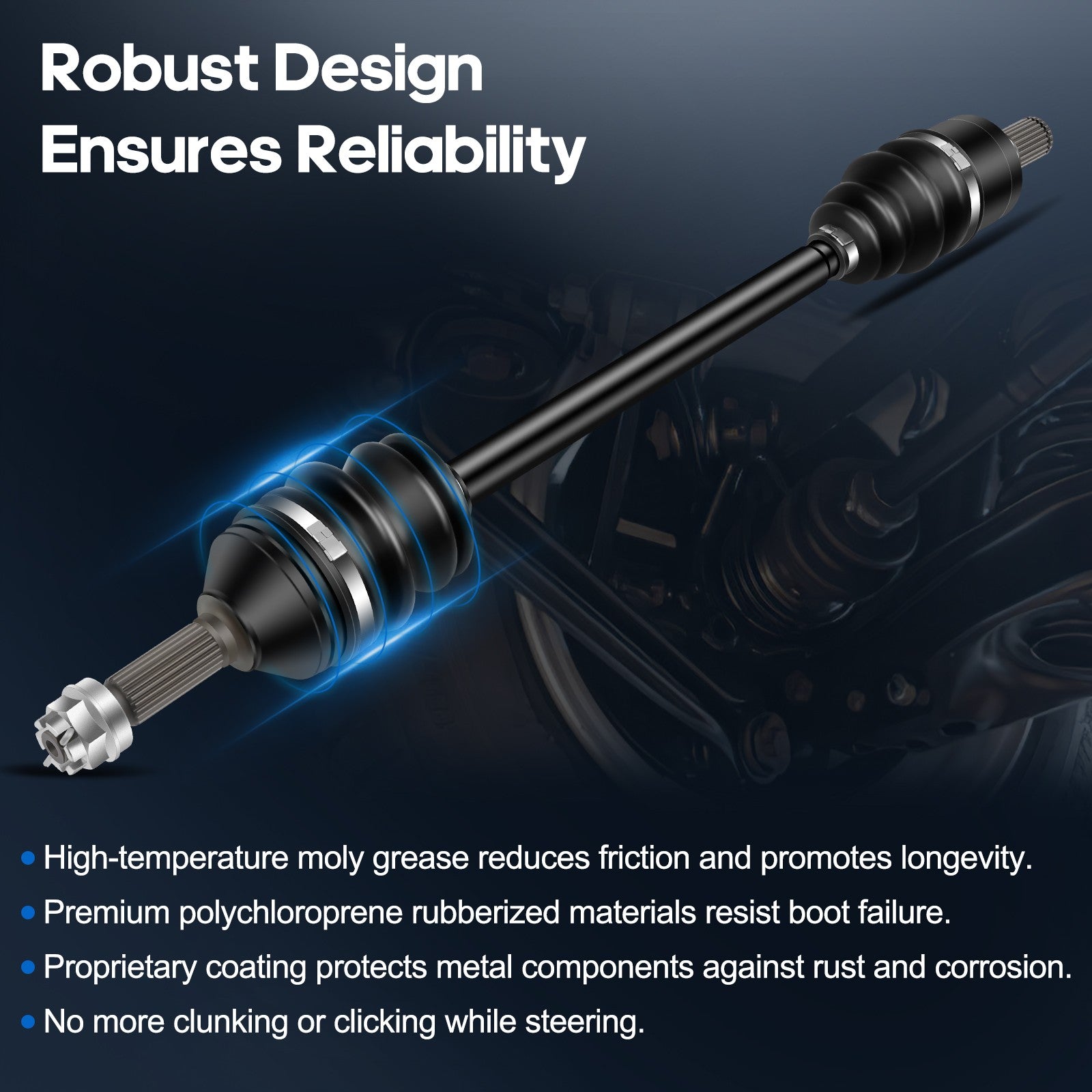 ECCPP CV Axle Set Fits Kawasaki Teryx 750 2009-2011 Front Left & Right ECCPP