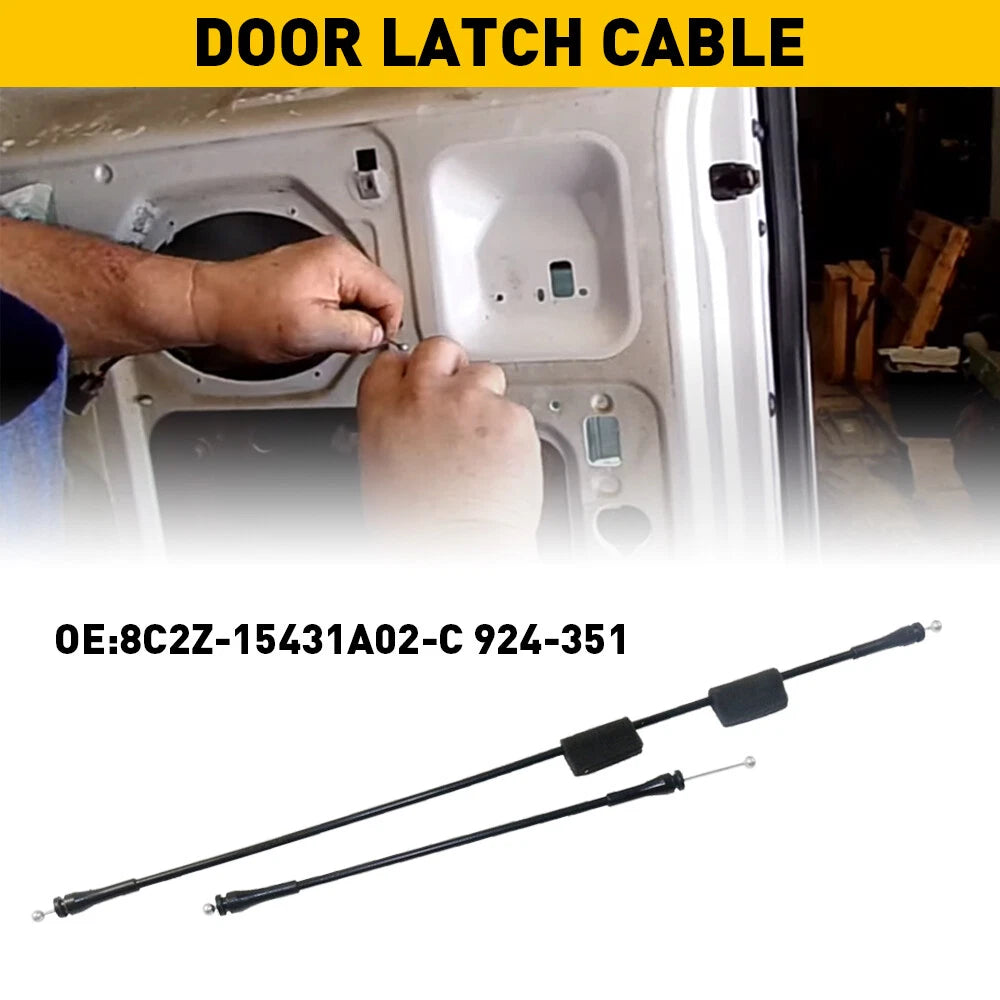Door Latch Cables Rear Passenger Side For E150 Van E250 E350 E Series 924-351 EA 6B93BC-57