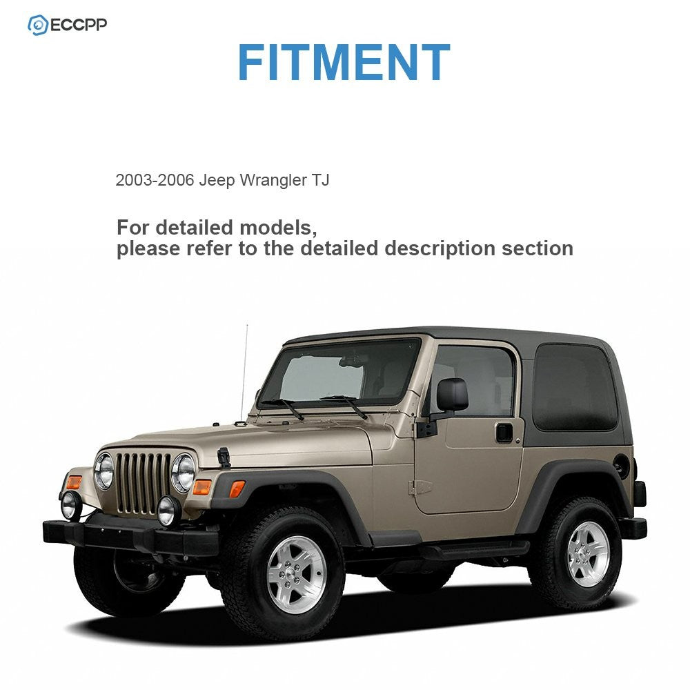 Manual Mirrors For 2003-2006 JEEP WRANGLER TJ LH & RH Side Black Foldaway 6B93BC-57