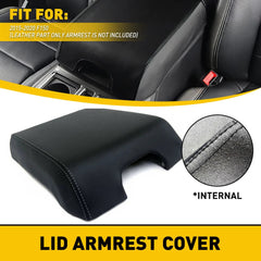 Leather Center Console Lid Armrest Cover Fit 2015-2020 Ford F150 Lid cover EOA 6B93BC-57