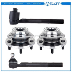 4PCS Wheel Hub & Bearing Assembly Outer Tie Rod Ends Fits Jeep Grand Cherokee KOEEP