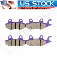 2 Pairs Brake Pads Front/Rear For Kawasaki KLR650 BN125A EX250J Carbon Fiber 6B93BC-57
