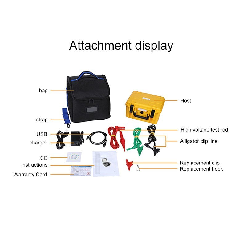 Digital 5KV High Voltage Insulation Tester with 0.5MΩ～10TΩ 1000 Groups Data 6B93BC-57